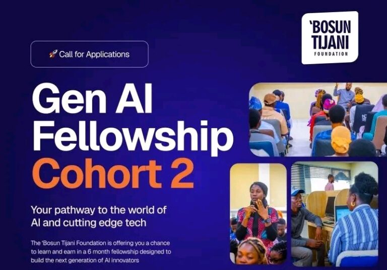 Bosun Tijani Foundation Gen AI Fellowship Cohort 2: How to Apply