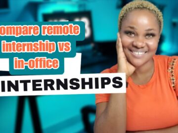 Compare remote internship vs in-office internship