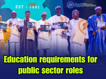 Education requirements for public sector roles