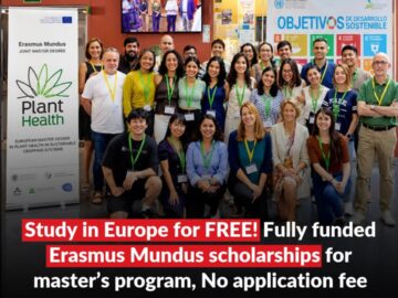Apply for Erasmus Mundus PlantHealth Scholarship 2027 in Europe (Fully Funded)