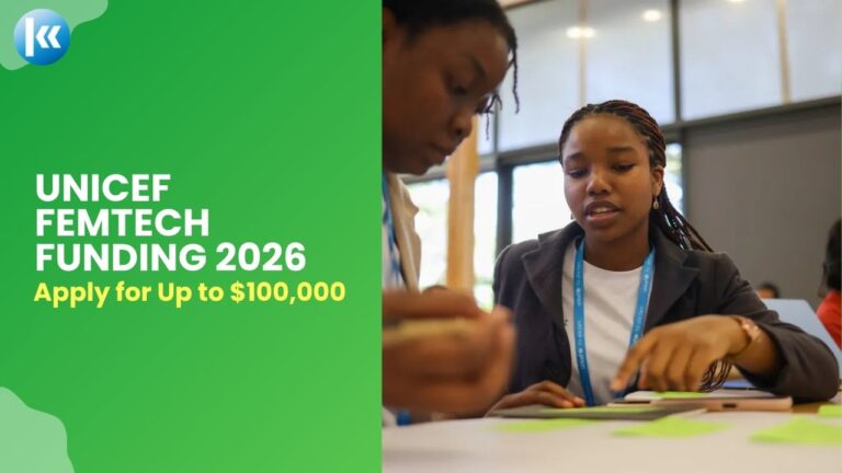 Apply for UNICEF Femtech Ventures Funding 2026, Up to $100,000 for Startups