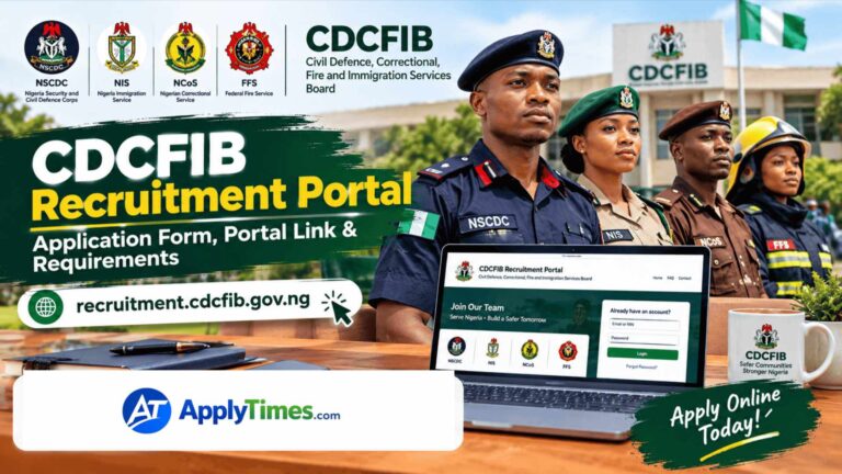 recruitment.cdcfib.gov.ng Portal: How to Apply CDCFIB Recruitment, Application and Login